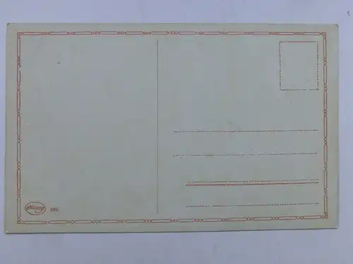 Alte AK Künstlerkarte G. Fiebiger Bäume Gebäude  [aW500]