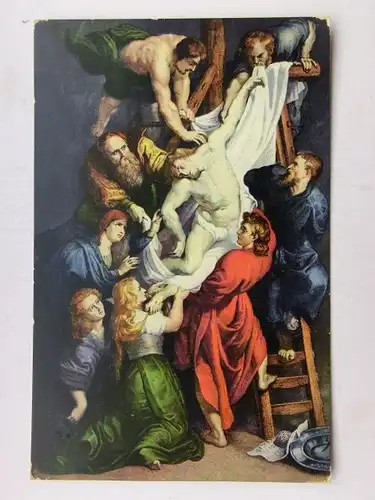 Alte AK Künstlerkarte Paul Rubens Kreuzabnahme [aW515]
