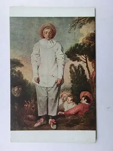 Alte AK Künstlerkarte A. Watteau Gilles [aW552]