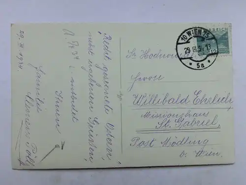 Alte AK Grußkarte Schneeglöckchen 1934 [aW557]