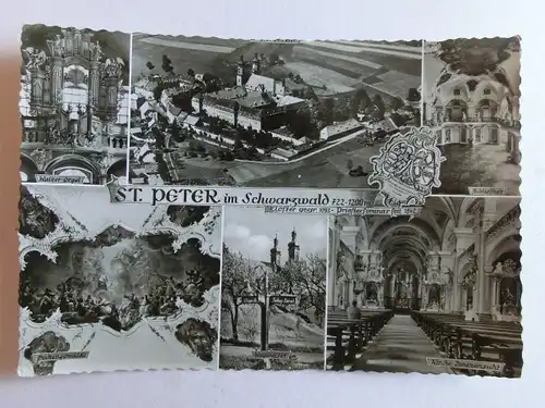 Alte AK St. Peter Schwarzwald Mehrbildkarte [D453]