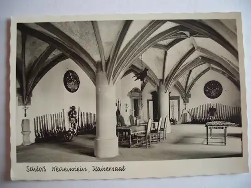 Alte AK Schloß Neuenstein Kaisersaal [D244]