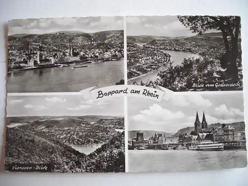 Alte AK Boppard am Rhein Mehrbildkarte [D253]