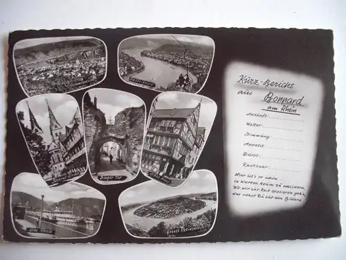 Alte AK Boppard Mehrbildkarte [D259]