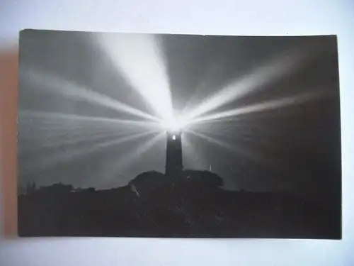Alte AK Kloster Hiddensee Der Leuchtturm bei Nacht [D292]