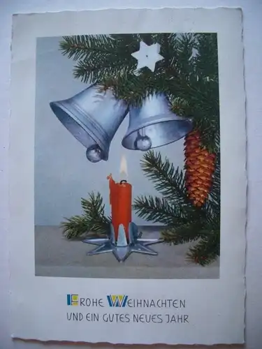 Alte AK Frohe Weihnachten und ein gutes neues Jahr 1966 [D324]