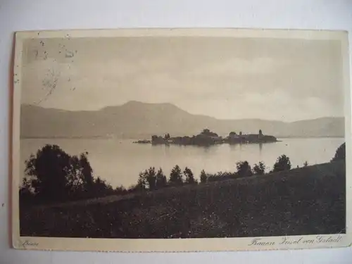 Alte AK Prien Fraueninsel von Gstadt [D336]