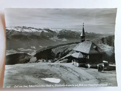 Alte AK Zell am See Schmittenhöhe Elisabeth-Kapelle [D465]