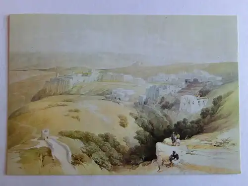 Alte AK Gemäldekarte David Roberts Bethlehem [D549]