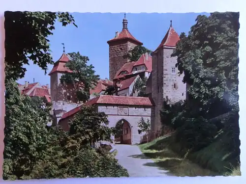 Alte AK Rothenburg Tauber Kobolzeller Tor [D569]