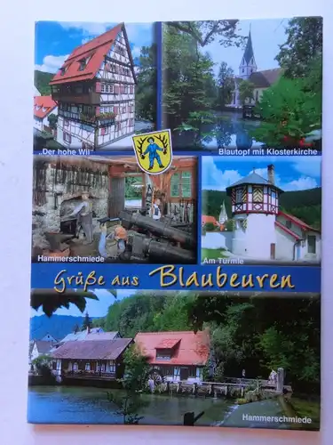 Alte AK Blaubeuren Mehrbildkarte [D580]