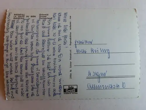 Alte AK Rheinfall Schaffhausen Rhein [D601]