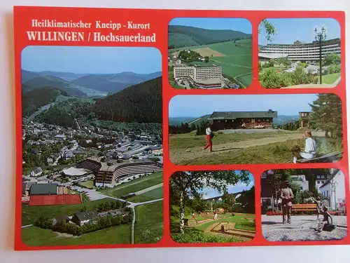 Alte AK Willingen Sauerland Mehrbildkarte [D604]