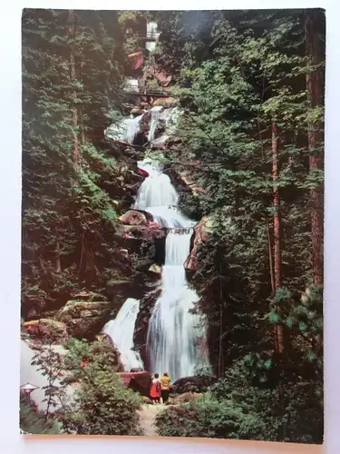 Alte AK Triberg Schwarzwald Wasserfall [D620]