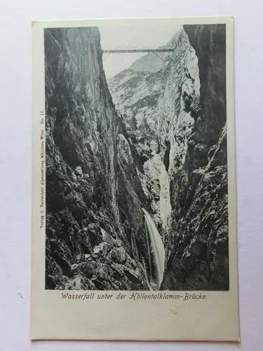 Alte AK Garmisch Partenkirchen Wasserfall Höllental Klamm [D1014]