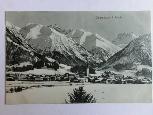 Alte AK Oberstdorf im Winter um 1925 [D1020]