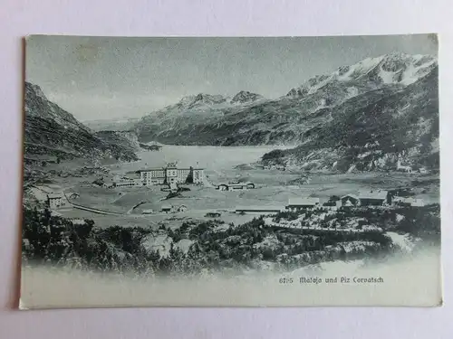Alte AK Maloja und Piz Corvatsch um 1920 [D1030]