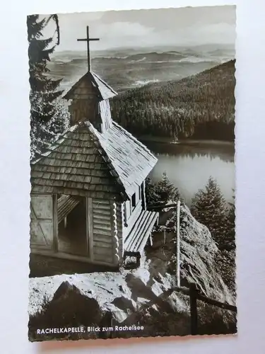 Alte AK Rachelkapelle Blick zum Rachelsee [D1049]