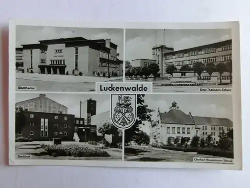 Alte AK Luckenwalde Mehrbildkarte [D1077]