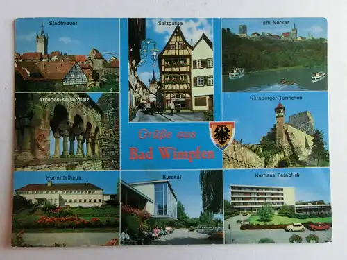 Alte AK Bad Wimpfen Mehrbildkarte [D951]