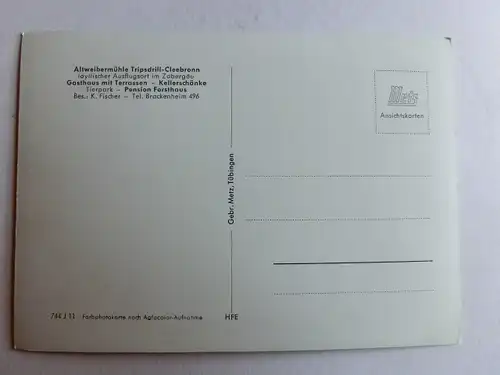 Alte AK Trippsdrill Altweibermühle Cleebronn [D963]