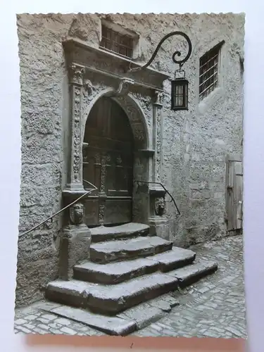 Alte AK Rothenburg Tauber Altes Rathausportal [D972]