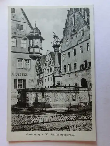 Alte AK Rothenburg St. Georgsbrunnen [D983]