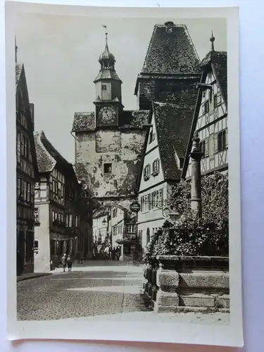 Alte AK Rothenburg Tauber Röderbogen Markusturm [D984]