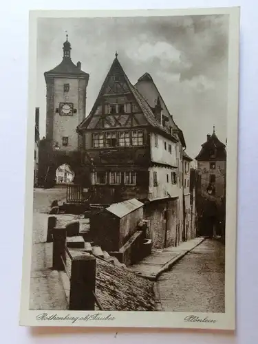 Alte AK Rothenburg Plönlein [D989]