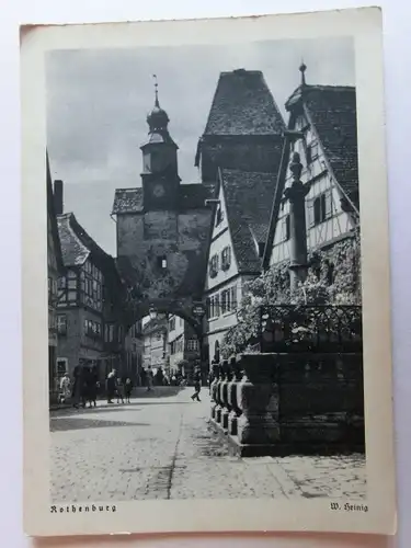 Alte AK Rothenburg W. Heinig [D994]