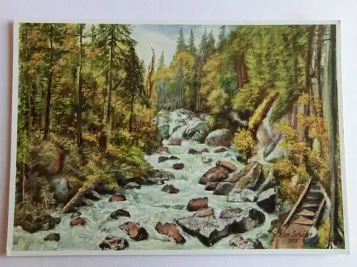 Alte AK Berchtesgaden Viktor Schäffer Zauberwald Ramsau Hintersee [D671]