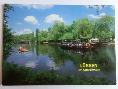 Alte AK Lübben Spreewald Mehrbildkarte [D673]