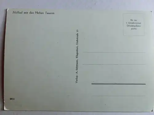 Alte AK Mölltal Döllach Heiligenblut [D747]