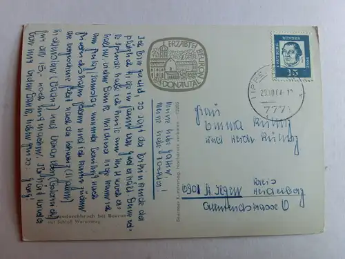 Alte AK Beuron Donaudurchbruch [D750]