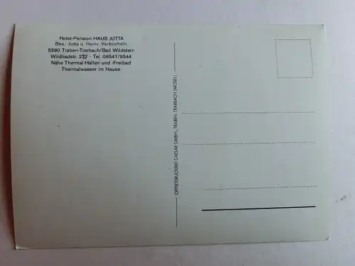 Alte AK Traben Trarbach Bad Wildstein Haus Jutta [D752]