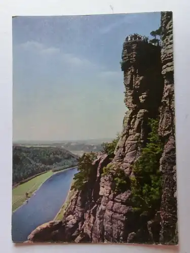 Alte AK Sächsische Schweiz Basteifelsen [D753]