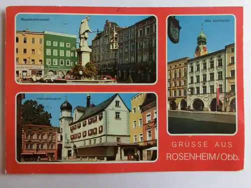 Alte AK Rosenheim Mehrbildkarte [D927]