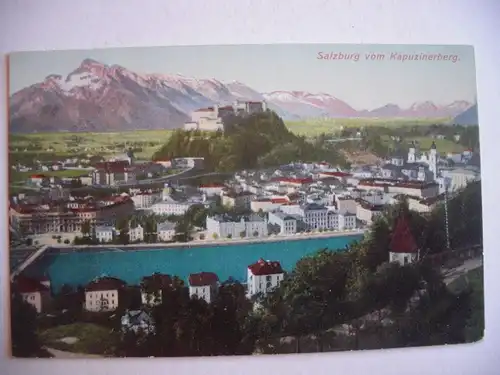 Alte AK Salzburg Kapuzinerberg 1908 [F1180]