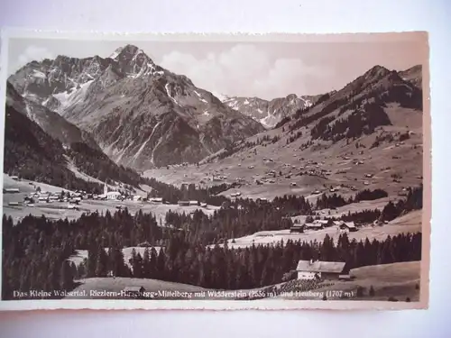 Alte AK Riezlern Mittelberg Kleines Walsertal 1938 [F1190]