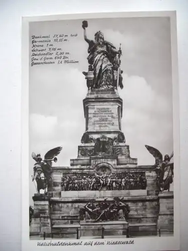 Alte AK Niederwalddenkmal Rüdesheim  [F54]