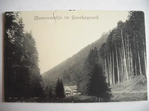 Alte AK Massenmühle Lauchagrund um 1900 Massemühle [T753]