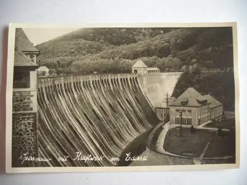 Alte AK Sperrmauer Kraftwerk Edersee [T771]