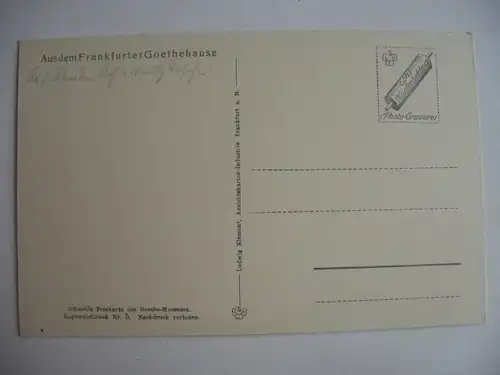 Alte AK Frankfurt Goethehaus  [T786]