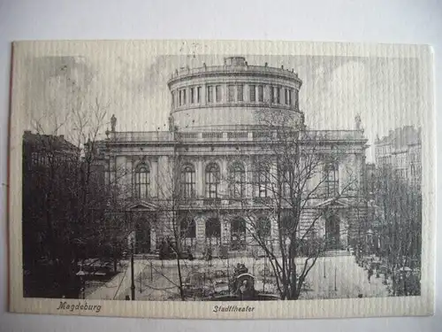 Alte AK Magdeburg Stadttheater 1910 [T133]