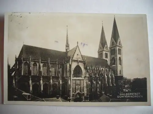 Alte AK Halberstadt Dom von Norden [T135]