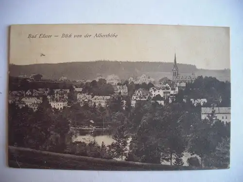 Alte AK Bad Elster Blick v. d. Alberthöhe [T334]