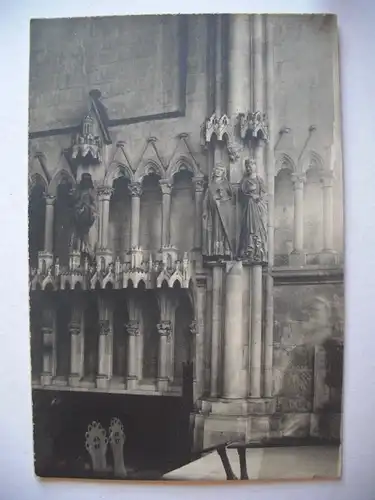 Alte AK Fotokarte Naumburg Unbekannte Kirche handschr. Naumburger Dom  [T494]