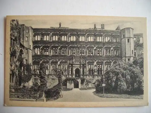 Alte AK Heidelberg Otto-Heinrichs-Bau 1916 [T67]