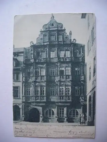 Alte AK Heidelberg Rasthaus zum Ritter 1905 [T79]