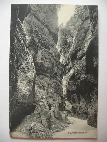 Alte AK Garmisch Partenkirchen Partnachklamm um 1912 [T545]